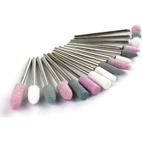 1pc Nail Drill Bit Ceramic Stone Electric Manicure Milling Cutter for Nail Cuticle Remove Drills Bits Rotary Pedicure File Tool