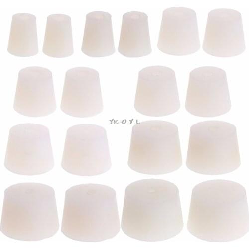 2 Pcs Silicone Rubber Plug Stopper With Hole Airlock Valve Bubbler Wine Brew Beer & Wine Making Storage Tool Kit