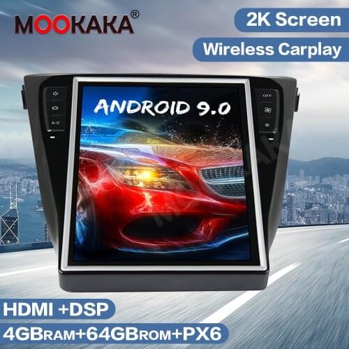 Android 9 64GB Tesla Style Car GPS Navigation Radio For Nissan X-Trail Qashaqi 2014-2016 Multimedia Player Auto Stereo Head Unit