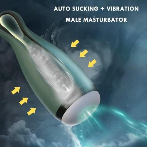 Automatic Sucking Masturbator Male Vagina Real Pussy Sex toys for men Masturbation cup with Independent keying Adult sex items