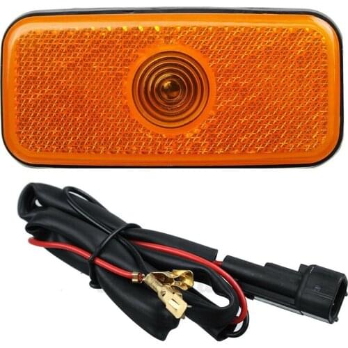Car Light Side Marker Light Lamp Jumbo Shell Side Light Shell with Wiring Harness for Ford Transit MK6 MK7 2000-2013