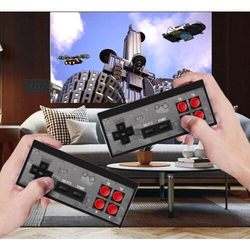 69HA 1Set Wireless Game Console Mini Gamepad Gamestick Y2S Plus TV Game Console for Double Play