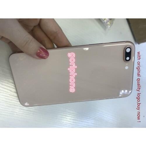 Full Housing rose gold for Phone 8 8Plus Plus 8G Back Middle Frame Chassis Battery Door Rear Cover Body