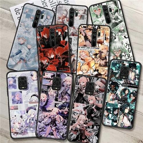 Genshin Impact For Redmi Note 9S 8 9 Pro 8T 7 9C 9A 7A 8A 6 6A 9T 10 K40 Silicone Phone Case Bumper Cover Coque Fundas