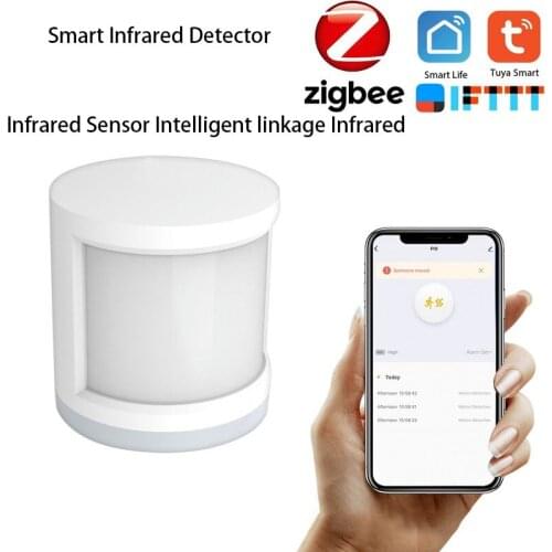 Tuya ZigBee Intelligent Sensor Infrared Detector Wide-angle Human Body Motion Sensor Detector Home Alarm Sensor Linkage System