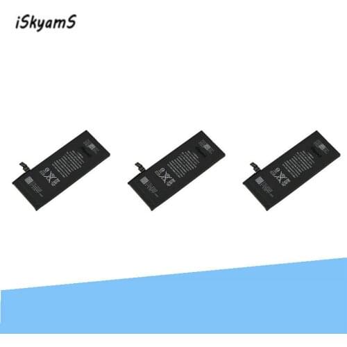 ISkyamS 3pcs 1810mAh 0 zero cycle Replacement Li-Polymer Battery For iPhone 6 6G Accumulator Batteries