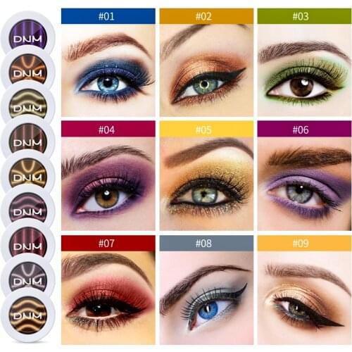 Magnetic Eyeshadow Powder Highlights Pearlescent Matte Gradient Glitter Lasting Natural Stereo Nude Makeup