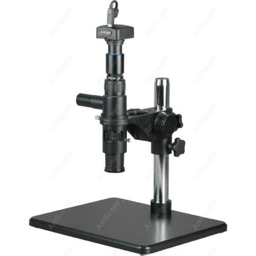 Single Zoom Microscope-AmScope Supplies 11X-80X Coaxial Light Inspect Single Zoom Microscope + 10MP Camera Win & Mac