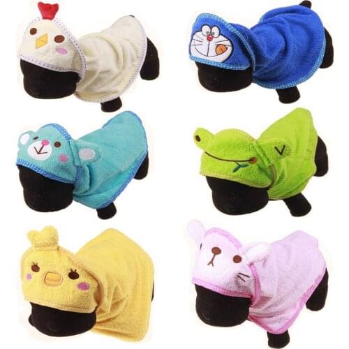 Cute Pet Dog Towel Soft Drying Bath Pet Towel for Dog Cat Hoodies Puppy Super Absorbent Bathrobes Cleaning Supply Dog Supplies