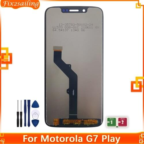 100% New For Motorola Moto G7 Play XT1952 Display Touch Screen sensor Panel Digiziter assembly Replacement LCD For Moto G7 Play