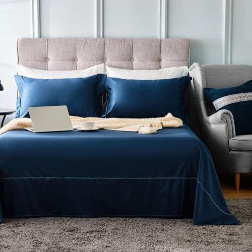 New 3Pcs Luxury egyptian Cotton Satin Embroidery Bedspread white,pink,gray,blue Bed Bedsheet Pillowcase