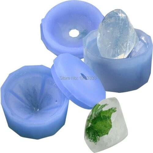 Wholesale 100pcs/lot New Style Diamond Shape Silicone Ice Mold, Silicone Mold for Soap for Lady #FK68