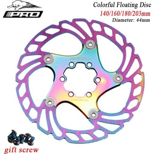 IIIPRO Colorful Floating Disc bike brake Rotor bicicleta disc140/160/180/203mm Six Nail Disc Brake Plate