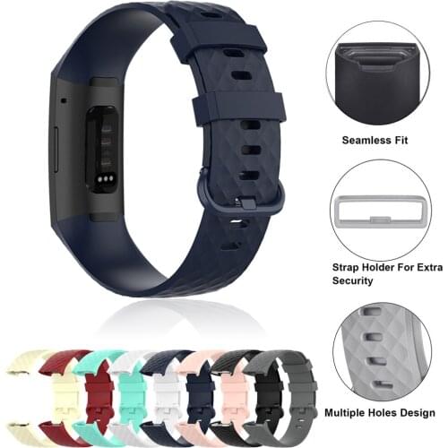 Bracelet For Fit bit Charge 3 4 3SE Straps Silicone Accessories Wristbands For Fit bit Charge 4 3 Replacement Smart Watch Band