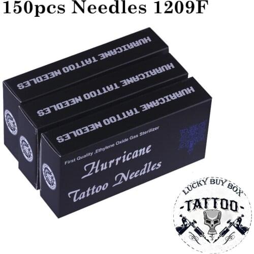 Sterile Tattoo Needles 150PCS 1209F Disposable Tattoo Needles 304 Medical Stainless Steel Hot Selling