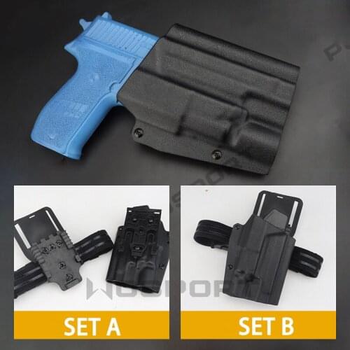 Tactical Kydex Sig Sauer P226 Gun Holster Adapt X300 Flashlight Holster Airsoft Hunting Gun Accessories Pistol Holster QLS