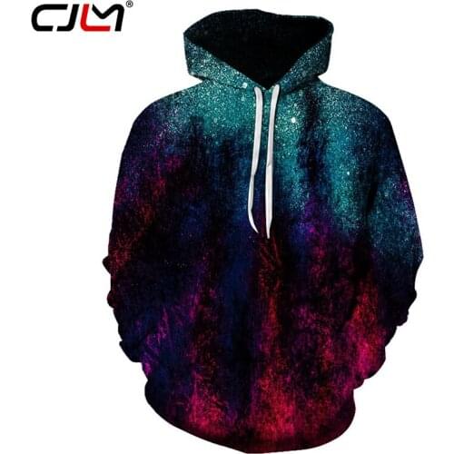 CJLM Galaxy Space Hoodies 3d Full Print Hooded Sweatshirts Man 2017 Harajuku Autumn Winter Regualr Leisure Outerwear Coat Jacket