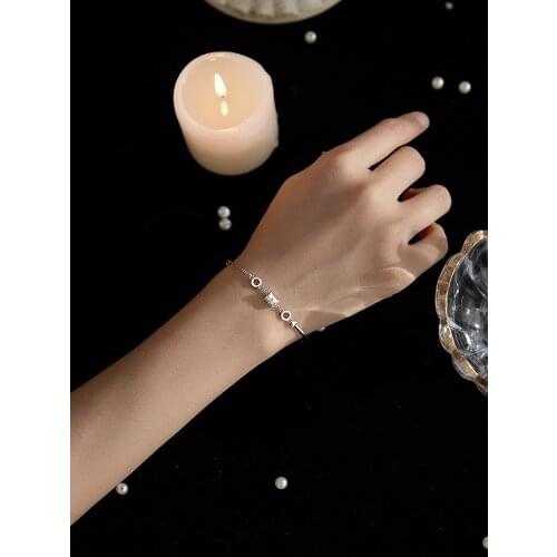 Bohemian small waist pendant 925 sterling silver bracelet with ins gift bracelet for female anniversary gifts