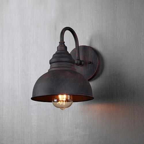 Vintage Loft Wall Sconce Light Fixture Luminaire Retro American Outdoor Rust Wall Lamp Aisel Corridor Antique Home Decor Hallway