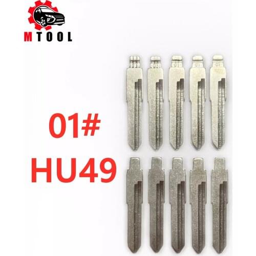 #01 Replacement Car Key Blade LISHI HU49 100 Key Uncut Blank Car-styling