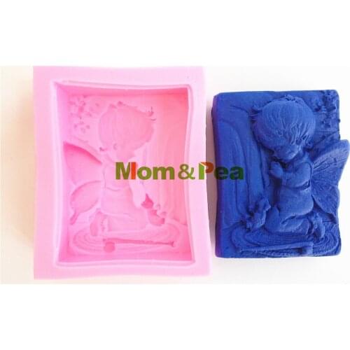 Mom&Pea 0345 Free Shipping Boy Silicone Mold Cake Decoration Fondant Cake 3D Mold Food Grade Silicone Mould