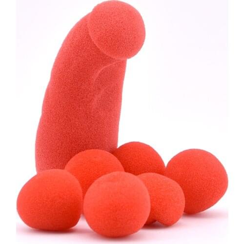 1set Small Sponge Brother with 4pcs Sponge Balls Magic Tricks Stage Street Illusions Gimmick Accessories Props Funny Mentalism