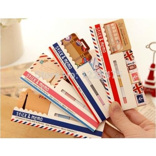 1pack 363 rows and rows N times stickers travel airplane sunny doll camera series notes
