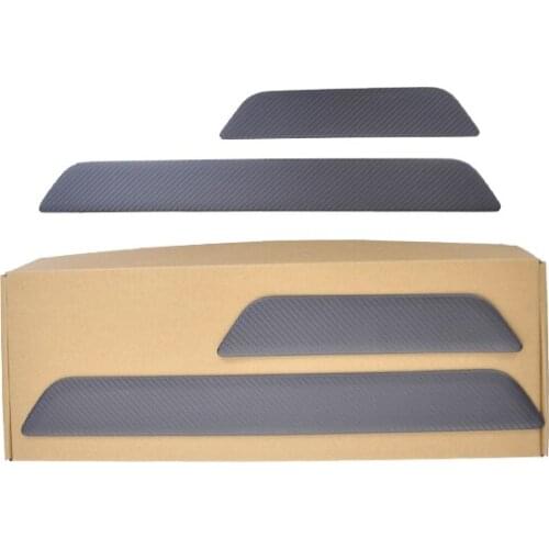 100% Carbon Accessories For Tesla Model 3 Door Sill Scuff Plate Matte Carbon Fiber door Threshold decoration sticker