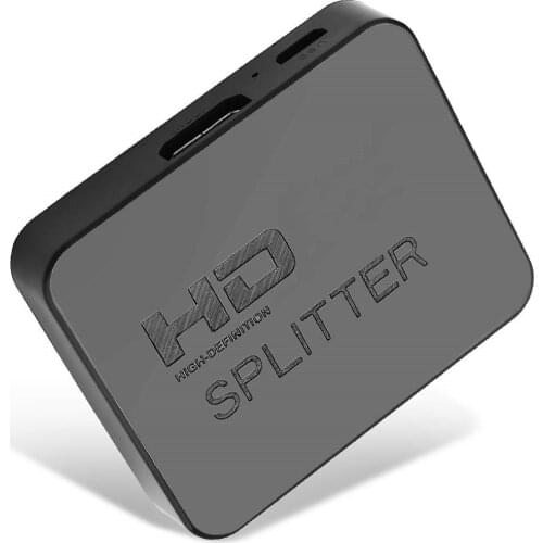 1080p Video HDMI-compatible Switch Switcher 4K HDMI-compatibleSplitter Full HD 1X2 Splitter 1 in 2 Out Dual Display For HDTV DVD