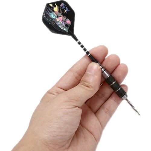 3pcs All Metal Stainless Iron Black Professional Darts 22g Safty Darts Needle