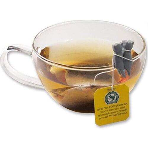 6pcs Cute Kitten Shape Tea Bag Holder Clips Cup Decoration Tool Silicone Wine Glass Recognizer Party Supplies Bar Accessories