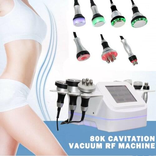 7 in 1 Lipo Ultrasonic 80K 40K Cavitation Radio Frequency RF Vacuum Weight Loss Skin Care Slimming Machine