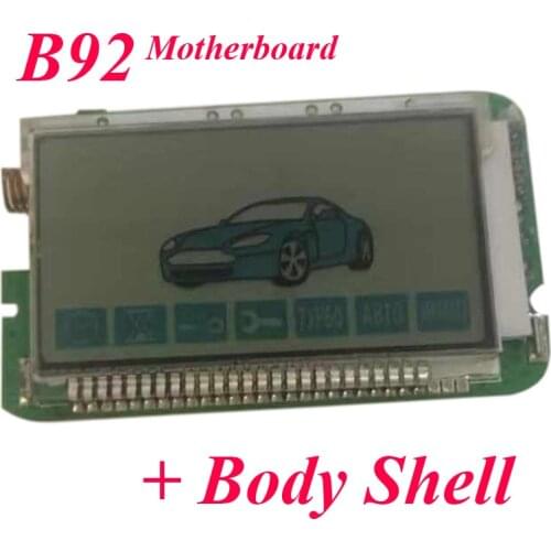 B92 trinket LCD Remote Control Key Fob + B92 Silicone Case Gift For Starline B92 Car Anti-theft 2 Way Alarm System