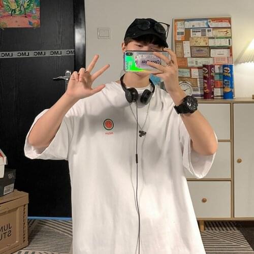 Springsummer Brief Short Slevees T-Shirt Harajuku Hip-Hop O-Neck Fashion t Shirt Men 2021 For New Casual Hot Sale Couple Clothes