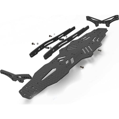 Front Rear Shock Absorber Bracket Chassis Carbon Fiber Upgrade Kit For Mst 1:10 Mst Rmx 2.0 and RRX 2.0 RC Drift Car Frame Suit