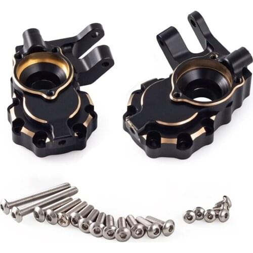 2Pcs Brass Inner Portal Drive Housing Steering Knuckles For Traxxas TRX4 TRX-4 TRX-6 1/10 RC Crawler Car Upgrade Parts