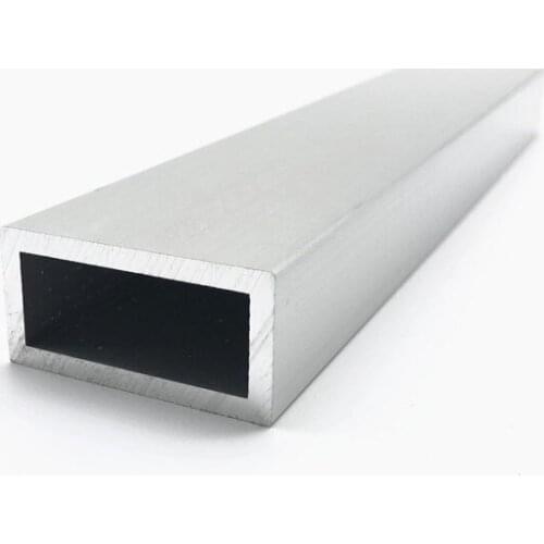 20mm*40mm*3mm square tube aluminum alloy hollow pipe rectangle straight duct vessel 100/200/300/400/500/550mm length