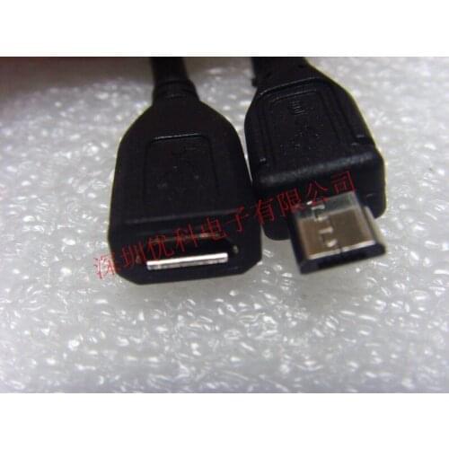 Free shipping For The mother head flat mouth extension line data line extension line micro USB 30cm copper USB