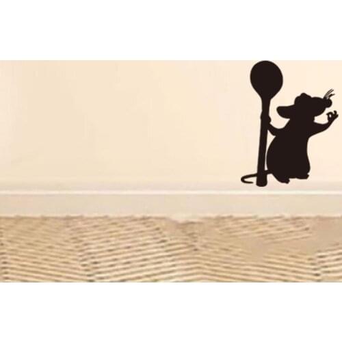 Cartoon Little Mouse Wall Sticker Creative Living Room Bedroom Family Window Decoration Wall Sticker