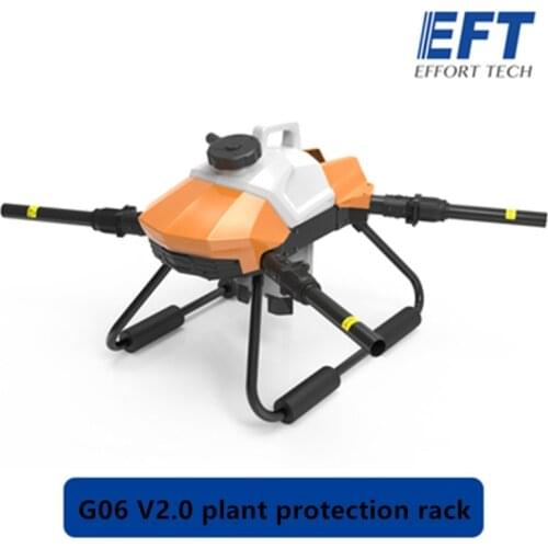 New EFT G06 V2.0 6L Agricultural Sprayer Drone Frame Four-axis 6kg Plug-in Water Tank Foldable Drone Frame