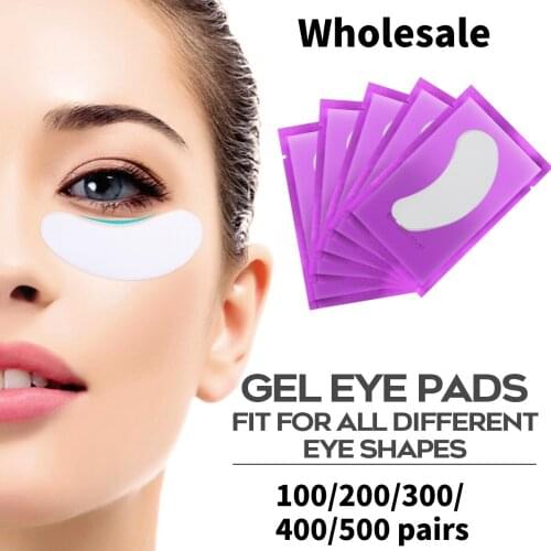 Wholesale 100pairs Eyelash Pad Gel Patch Grafting Eyelashes Under Eye Patches For Eyelash Extension False eyelash Paper stickers