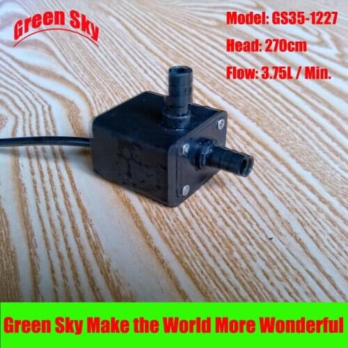 3.75L/Min 270cm Head 12V DC 3.48W Submersible fountain aquarium circulation submersible water pump