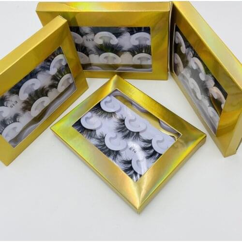 Premium 3 Pairs Mink false eyelashes set curly messy fake lashes soft & vivid mink fur hair eye makeup 4 sets/lot drop shipping
