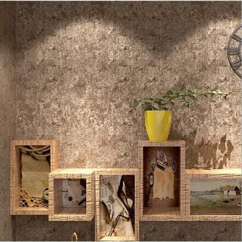 Retro Nostalgic Cement Walls Plain Gray Wallpaper Bar Restaurant Cafe Clothing Shop Industrial Wind Wallpaper