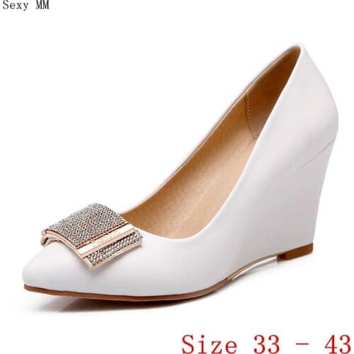 Wedges Women Shoes High Heels Women Wedge Casual High Heel Shoes Ladies Small Plus Size 33 - 40 41 42 43