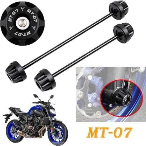 Rear Front Axle Fork Crash Slider For YAMAHA MT-07 FZ-07 2014-2021 MT07 FZ07 MT09/SP FZ09 Motorcycle Wheel Protector MT FZ 07 09