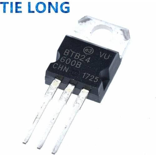 10PCS BTB24-600B BTB24-600 BTB24 TO220 800 v25a new high- two-way control chip