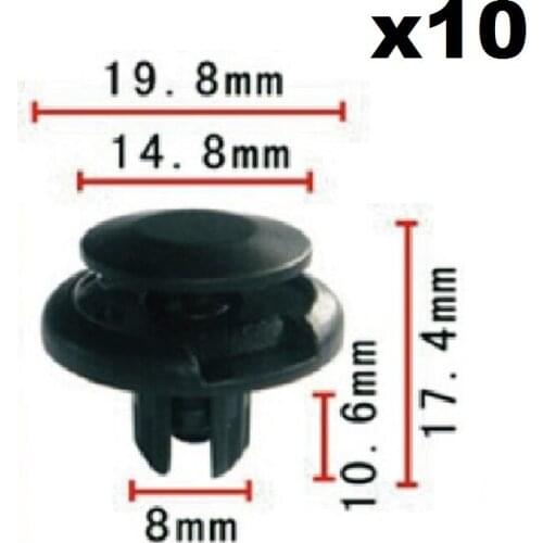 10x For Honda Tyre plastic cover fixed buckle / Nylon Retainer Clip
