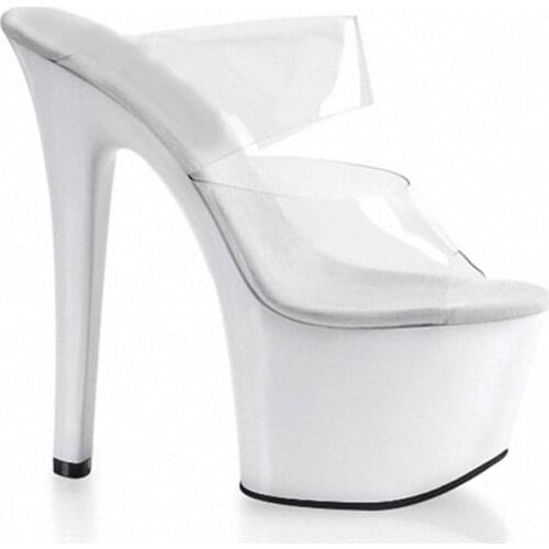 17 CM, the platform that bake lacquer sex appeal is fashionable tall heel slipper, large size sex appeal bride marries Slippers