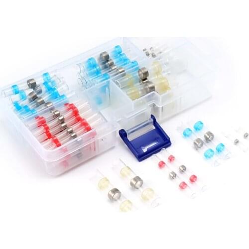 50PCS Waterproof Insulated Heat Shrink Wire Connectors Solder Seal Seal Wire Connectors for Terminals Automotive